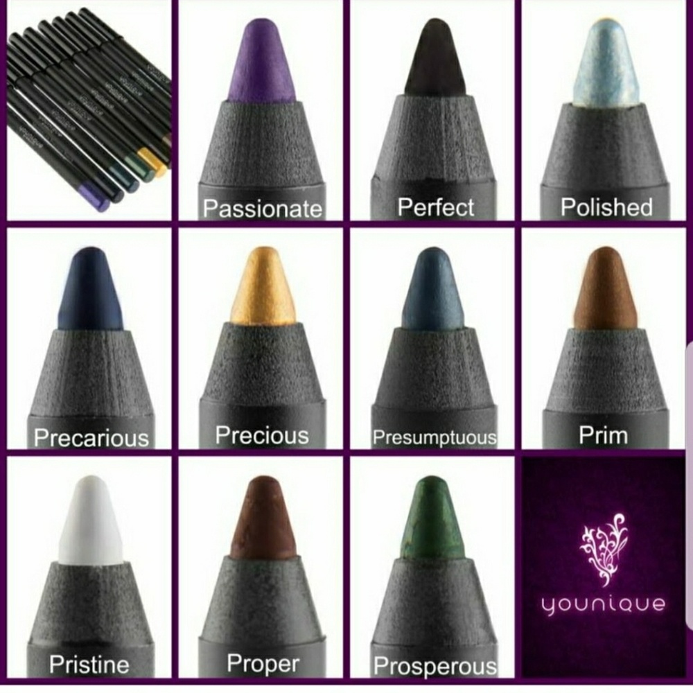 Pencil and liquid eyeliners